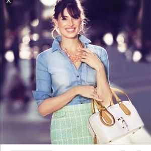 Talbots crystal flower necklace